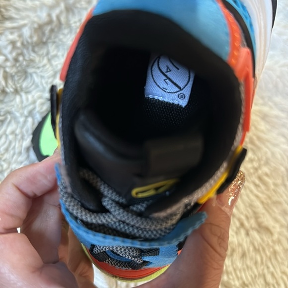 Javi Swiftly Shoes Sneakers Blu/Red/YLW Kids TD US Size 7C - Picture 14 of 15